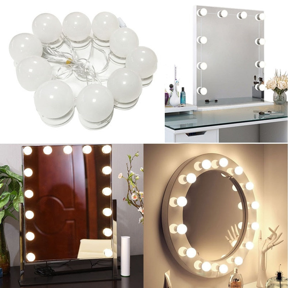 10 Lampes de miroir de maquillage LED