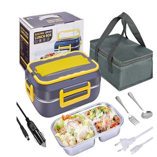 Electric Lunch Box Food Heater Stainless Steel Leakproof n Food Warmer
